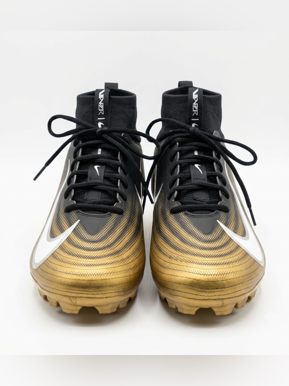 Nike Zoom Air Vapor Pro 1 Football Cleats Black Gold FB3298-003 Men Size 15 NEW